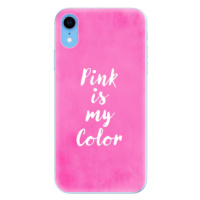 Odolné silikónové puzdro iSaprio - Pink is my color - iPhone XR