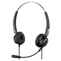 SANDBERG PC SLUCHADLA USB PRO STEREO HEADSET S MIKROFONOM, CIERNE