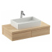 Kúpeľňová skrinka pod umývadlo Ravak Formy 120x55 cm dub X000001034