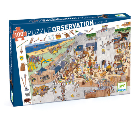 Puzzle - Opevnený hrad - 100 ks DJECO