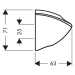 Hansgrohe Hansgrohe, sprchový držiak Porter C, chrómová, HAN-27521000