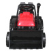 mamido Detský elektrický traktor s radlicou červený