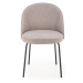 HALMAR K451 jedálenská stolička sivá / svetlý orech / čierna