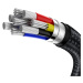Dátový kábel Baseus Cafule Metal USB-C - USB-C 100W 2,0 m čierny