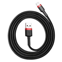 Kábel Baseus Cafule USB Lightning Cable 2,4A 0,5m (Red+Black)