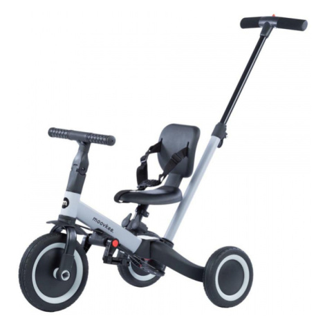 MoovKee Trojkolka MIKE 6v1 s vodiacou tyčou Cool Grey