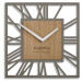 Nástenné hodiny loft piccolo štvorcové 30cm, dub- šedá z219b