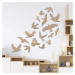 Drevená samolepka vtáčiky na stenu 8 ks