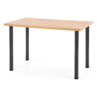 Sconto Jedálenský stôl MUDIX 2 dub wotan/čierna, 120x68 cm