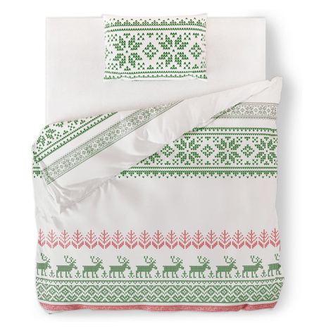 Flanelové obliečky na jednolôžko AmeliaHome Snuggy Hollie, 155 x 220 cm