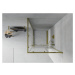 MEXEN - Rio sprchovací kút štvorec 80 x 80, transparent, zlatá 860-080-080-50-00