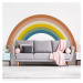 Detská samolepka na stenu 158x87 cm Pastel Rainbow - Ambiance