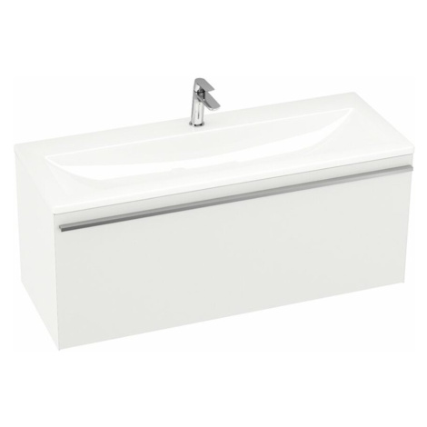 Kúpeľňová skrinka pod umývadlo Ravak Clear 100x38 cm biela X000000759