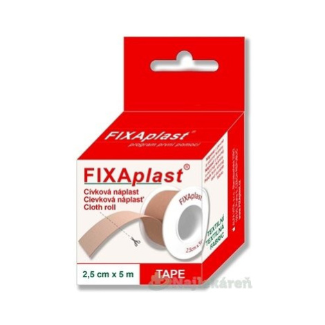 FIXAplast Cievková náplasť textilná (2,5cmx5m)  1ks