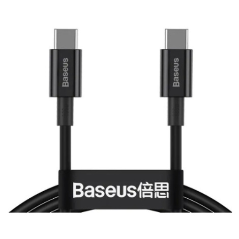 Kábel Baseus Superior Fast Charging CATYS-B01, USB-C na USB-C 100W, 1m, cierny