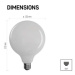 LED žiarovka Filament G125 11W E27 neutrálna biela