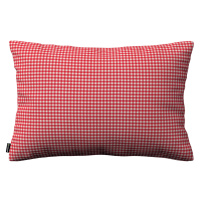 Dekoria Karin - jednoduchá obliečka, 60x40cm, červeno-biele malé káro, 60 x 40 cm, Quadro, 136-1