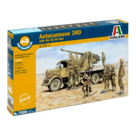 Fast Assembly military 7508 - Autocannon Ro3 with 90/53 AA gun (1:72)