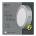 Mini LED panel 170mm, kruhový prisadený strieborný, 12W, 4500K (EMOS)