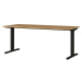 Pracovný stôl s nastaviteľnou výškou s doskou v dubovom dekore 80x180 cm Agenda – Germania