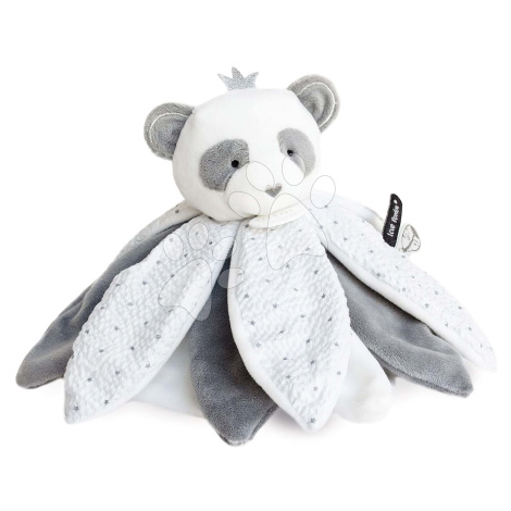 Plyšová panda na maznanie Attrape-Rêves Doudou et Compagnie sivá v darčekovom balení 26 cm od 0 