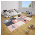 Ružový detský koberec 150x80 cm Pretty Patchwork - Hanse Home