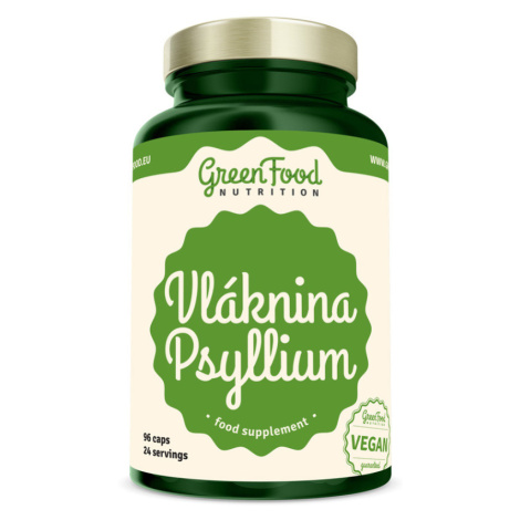 GREENFOOD NUTRITION Vláknina psyllium 96 kapsúl