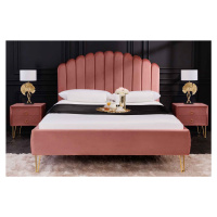 LuxD Dizajnová posteľ Palmira 140 x 200 cm staroružová
