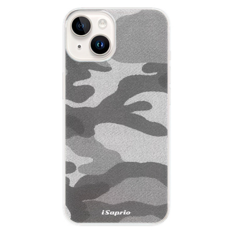 Odolné silikónové puzdro iSaprio - Gray Camuflage 02 - iPhone 15 Plus