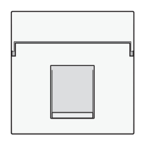 Kryt zásuvky dátovej 1xRJ45 clonky biela INTENSE/PURE (NIKO)