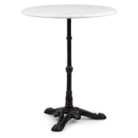 Blumfeldt Patras, bistro stôl, mramorová doska, Ø60cm, liatinový stojan