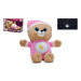 Medvedík Uspávačik ružový plyš 32cm na batérie so svetlom a zvukom