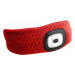 Sixtol Čelenka s čelovkou 45 lm, USB, uni veľkosť, červená