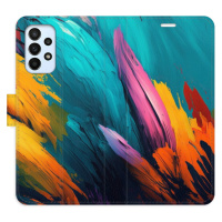 Flipové puzdro iSaprio - Orange Paint 02 - Samsung Galaxy A23 / A23 5G