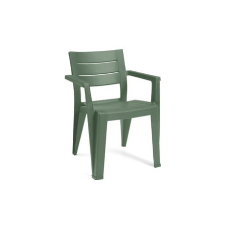 Zelená plastová záhradná stolička Julie – Keter
