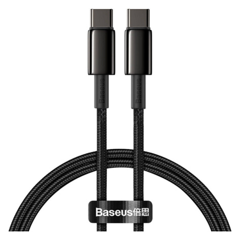Kábel USB-C na USB-C BASEUS Tungsten Gold, 100 W, 100 cm