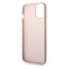 Guess PU 4G Metal Logo Zadný Kryt pre iPhone 14 Pink