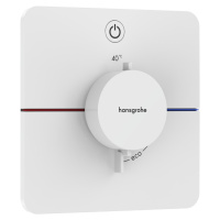 Hansgrohe ShowerSelect Comfort Q, termostat pod omietku pre 1 spotrebič, biela matná, HAN-155817