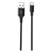 Kábel Cable USB to USB-C XO NB143, 1m, black (6920680870684)