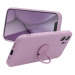 Silikónové puzdro na Apple iPhone 14 Pro Roar Amber fialové