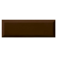 Obklad Ribesalbes Chic Colors cacao bisiel 10x30 cm mat CHICC1423