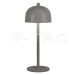 LED stolová lampa 1800mAH Batéria 115*300 3V1 šedá VT-1052 (V-TAC)