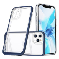 Odolné puzdro na Apple iPhone 11 Pro Hybrid Armor 3v1 transparentno-modré