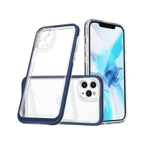 Odolné puzdro na Apple iPhone 11 Pro Hybrid Armor 3v1 transparentno-modré