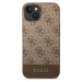 Guess 4G Stripe Zadný Kryt pre iPhone 14 Brown