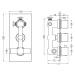 MEXEN - Cube termostatická batérie sprcha / vaňa 3-output grafit 77503-66