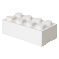 LEGO® box na desiatu 8 - biela   100 x 200 x 75 mm