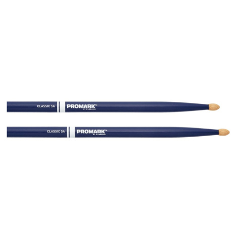 Pro-Mark TX5AW-BLUE Classic 5A Painted Hickory Wood Tip - Navy Blue