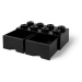 Čierny úložný box s dvoma zásuvkami LEGO®