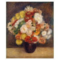 Reprodukcia obrazu Auguste Renoir - Bouquet of Chrysanthemums, 55 x 70 cm